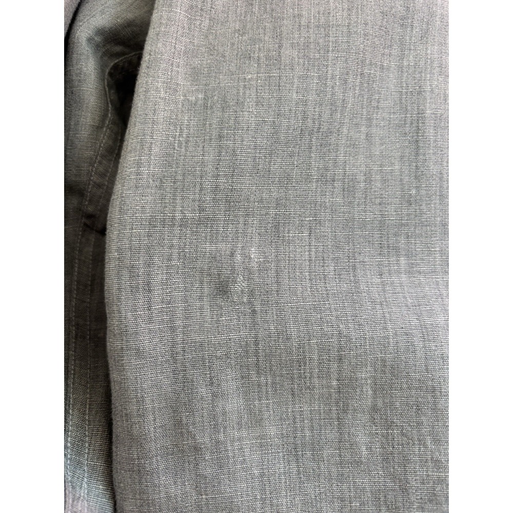 Frank And Eileen Linen Blend Long Sleeve Button Up Size XL Gray Relaxed Minimal - Picture 4 of 13